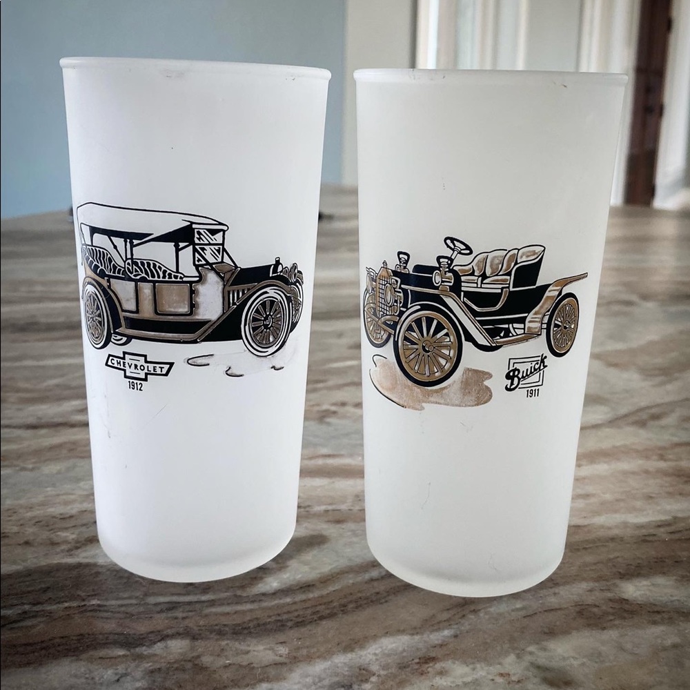 Hazel Atlas Highball frosted glasses